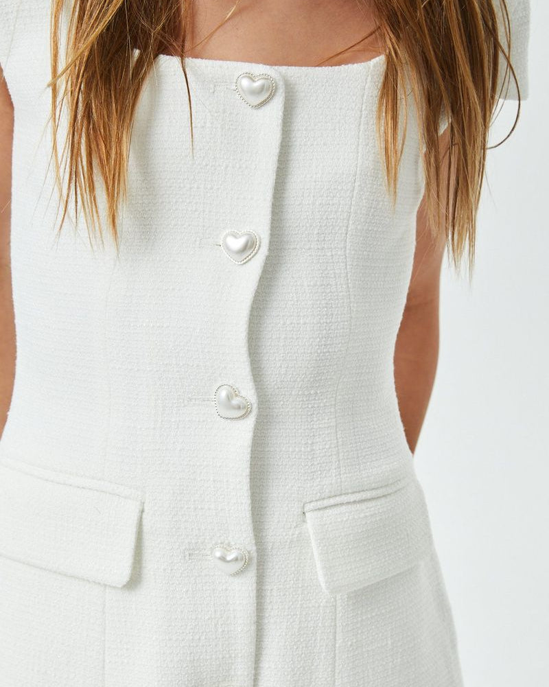 Theme Girls Zoe Cap Sleeve Button Down Dress_ KDR68