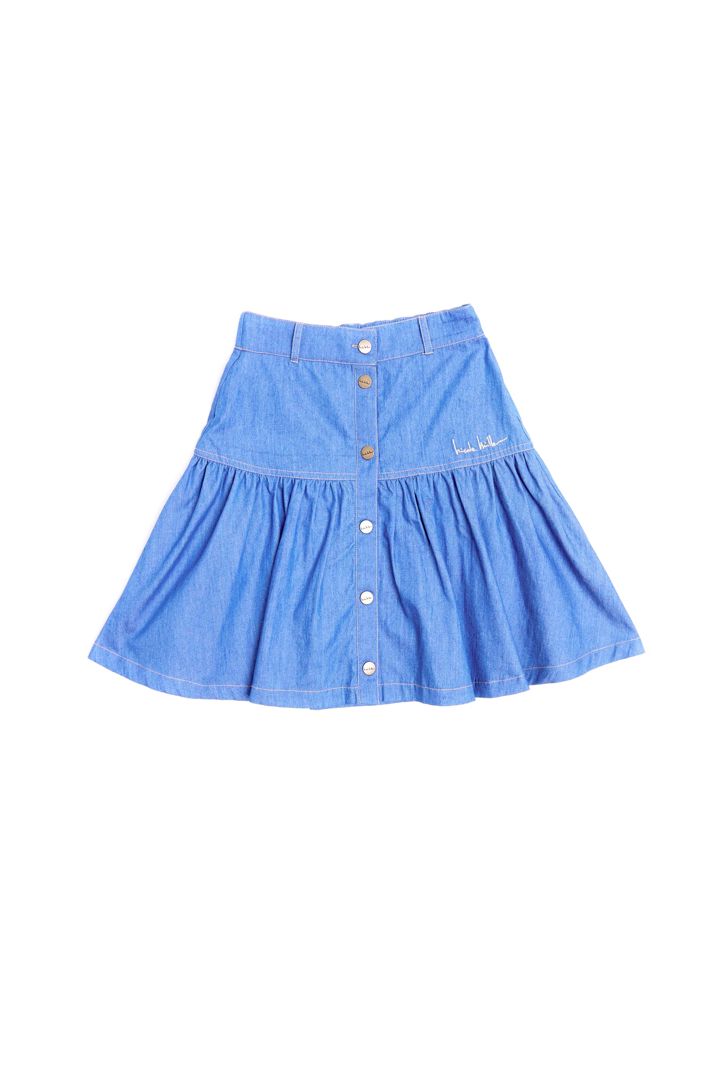 Girls Chambray Denim Skirt