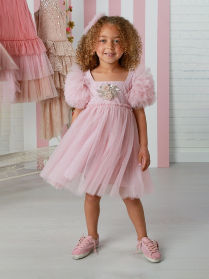 Ooh! La La! Pink Brielle Puff Tulle Dress _ FH2306-1402