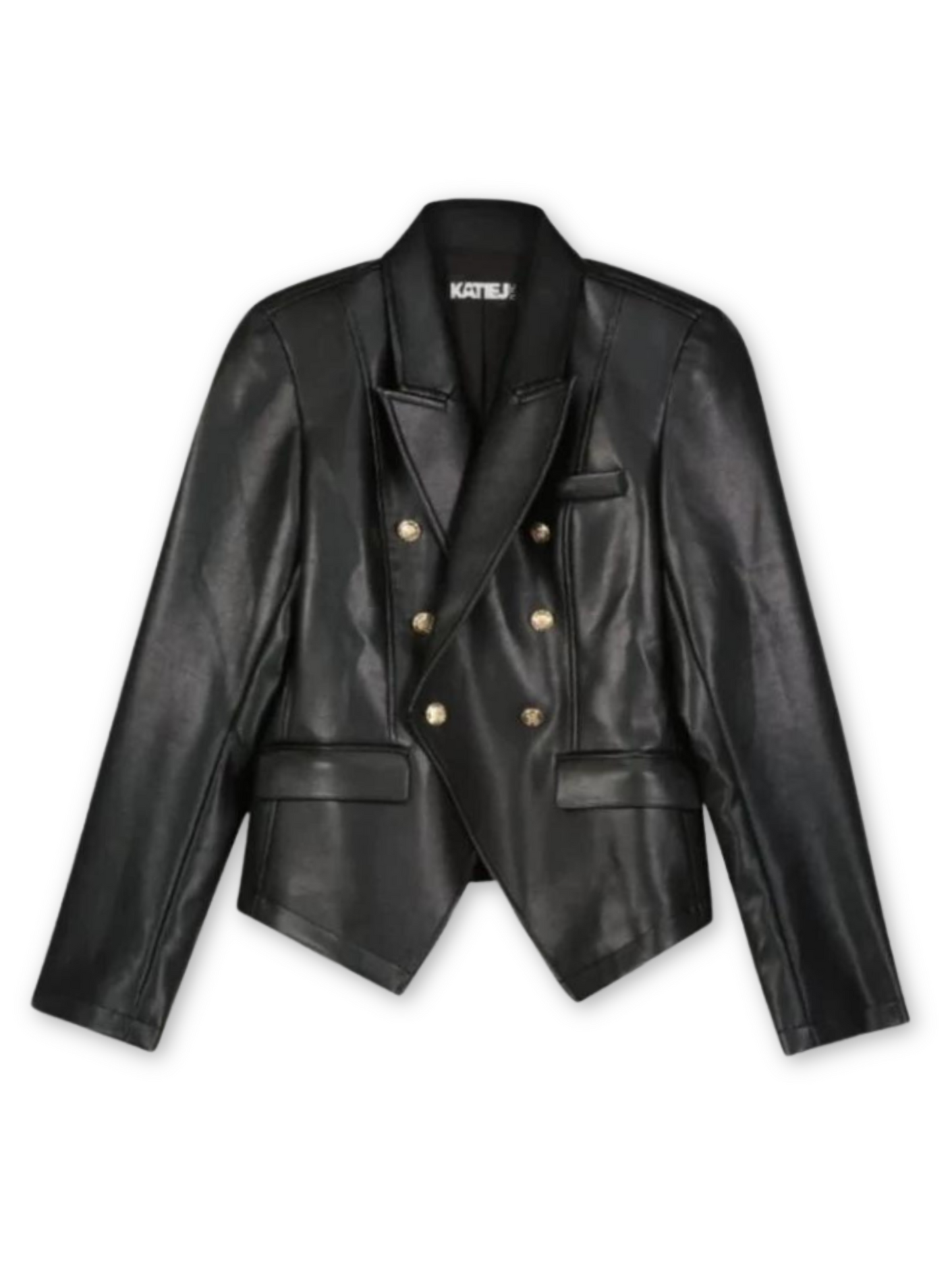 KatieJ Black Victoria Leather Jacket _89605-3110