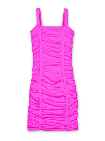 KatieJ Pink Scarlett Ruched Dress _89745-1402