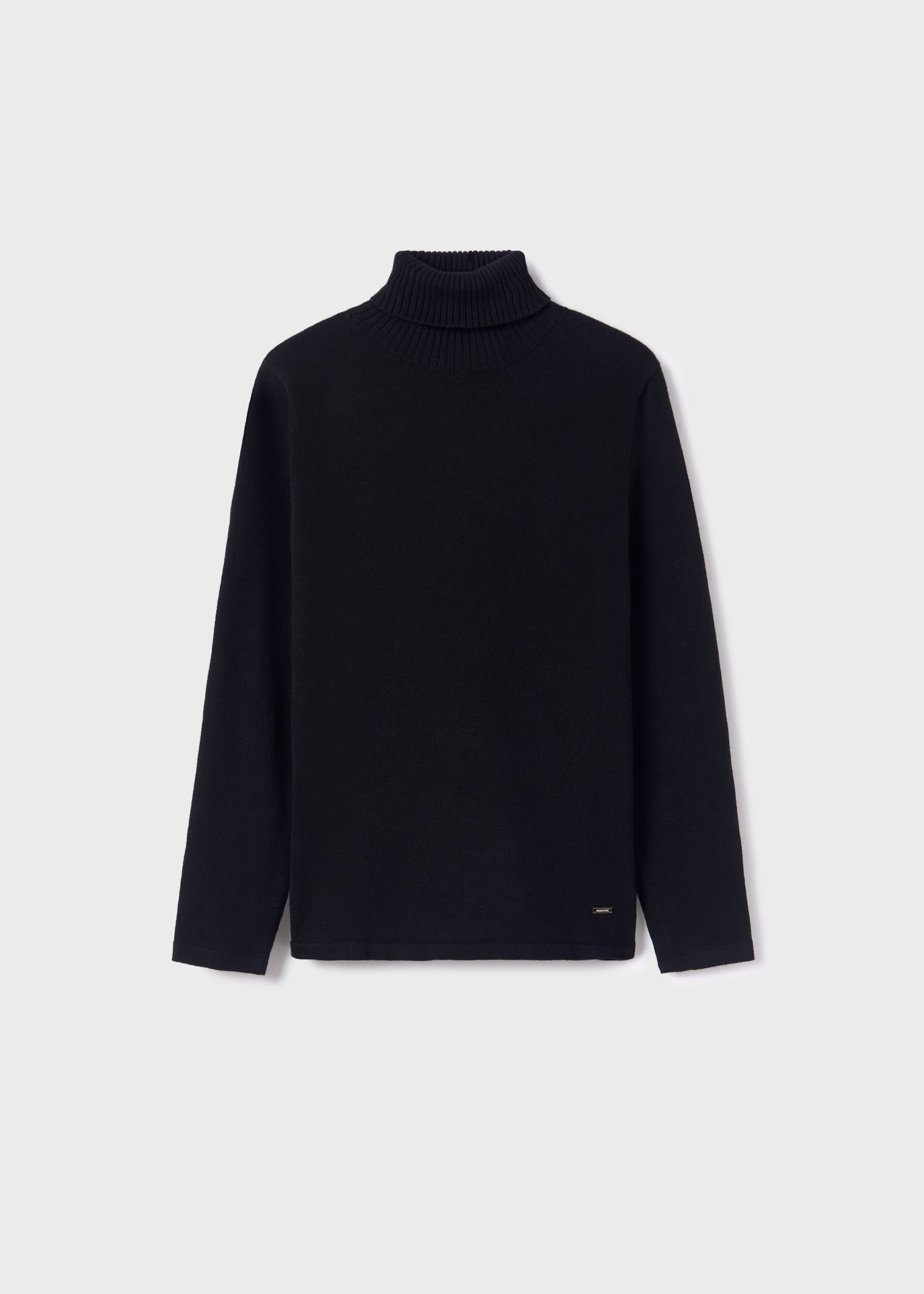 Mayoral Junior Black Classic Turtleneck Sweater _345-35