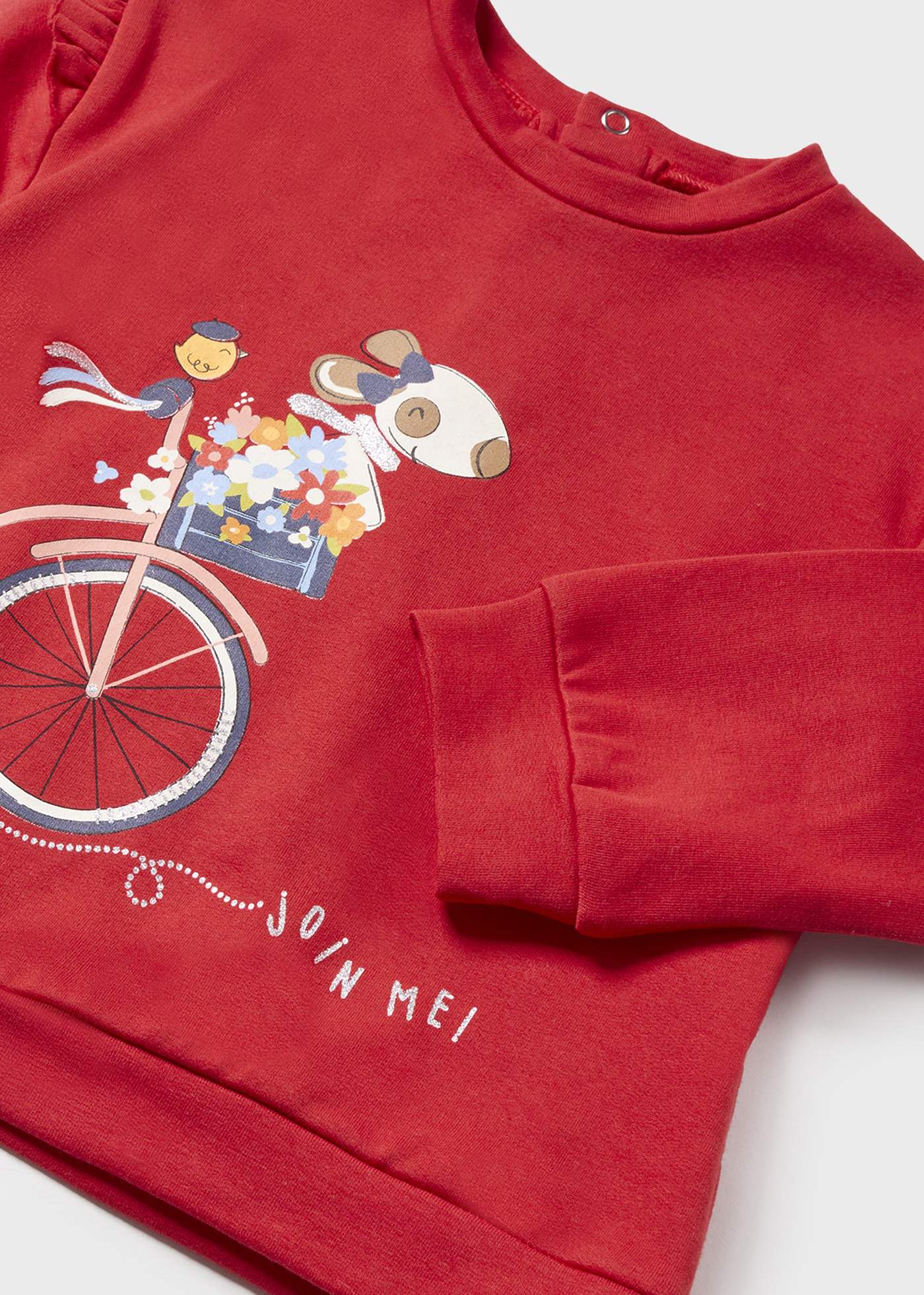 Mayoral Baby Red Bike Sweatshirt & Print Leggings Set _2767-92
