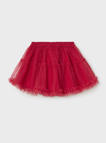 Mayoral Baby Red Polka Dot Tulle Skirt _2967-22