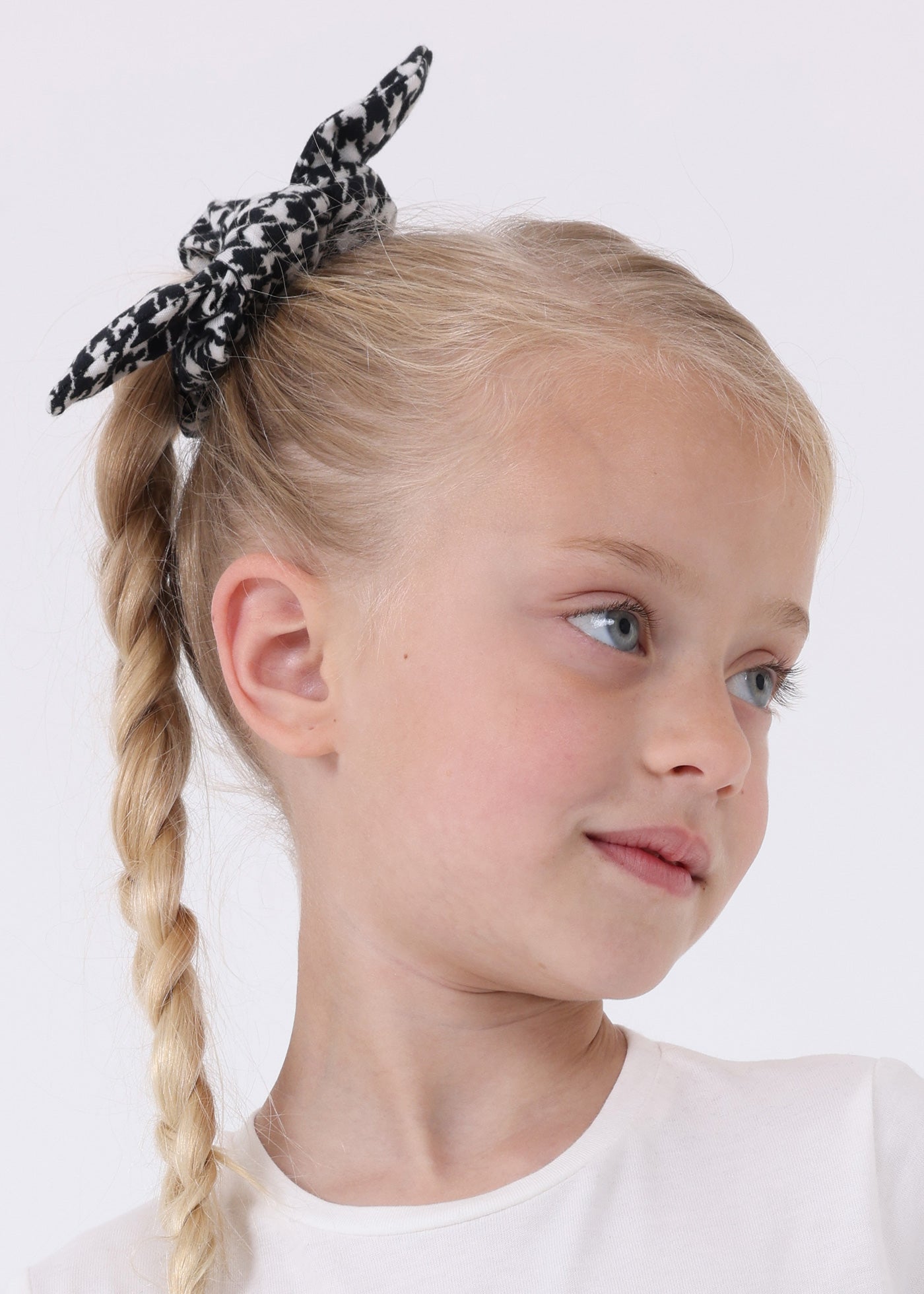 Mayoral Mini White Bows Graphic Shirt & Hair Scrunchie Set _4006-46