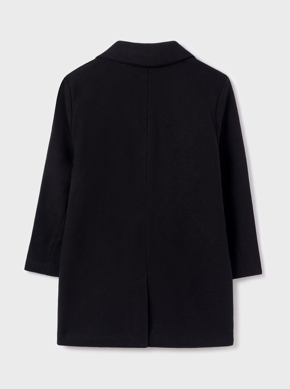 Mayoral Junior Black Mid Length Dress Coat _7407-13