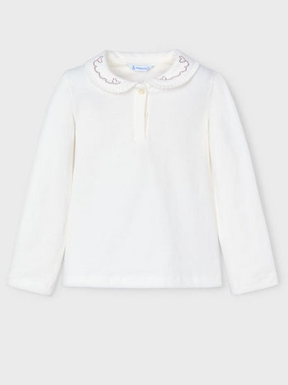 Girls Basic Long Sleeve Polo