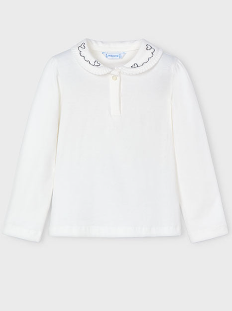 Girls Basic Long Sleeve Polo