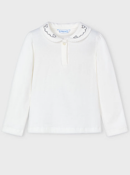 Girls Basic Long Sleeve Polo