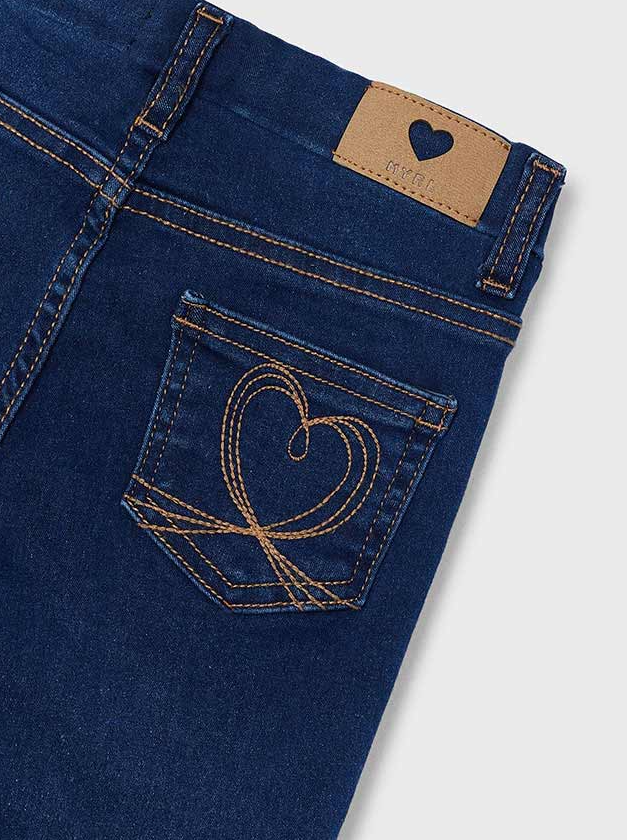 Girls Basic Stretch Denim Pants