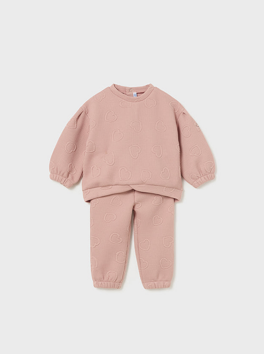 Baby Girl 2pc Quilted Tracksuit