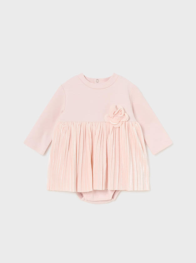 Baby Girl Pleated Onesie