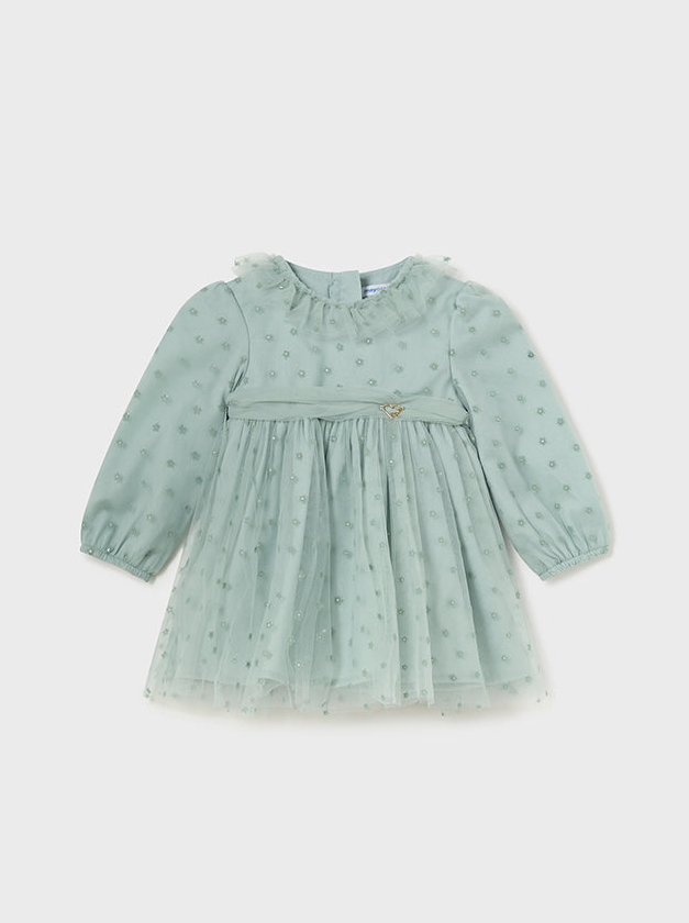 Baby Girl Long Sleeve Tulle Dress