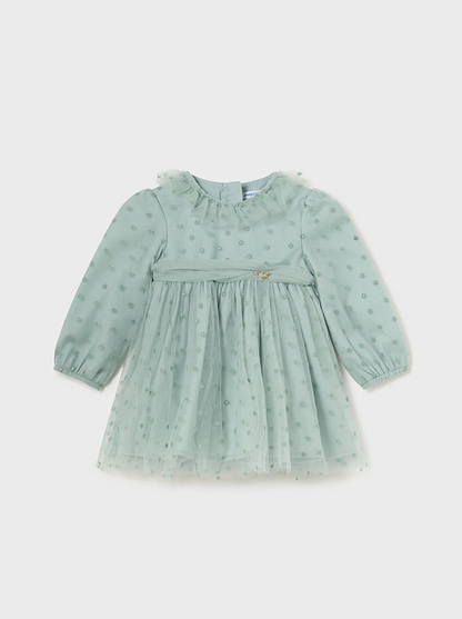 Baby Girl Long Sleeve Tulle Dress