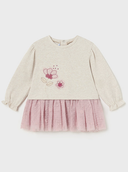 Baby Girl Flower Fleece Dress