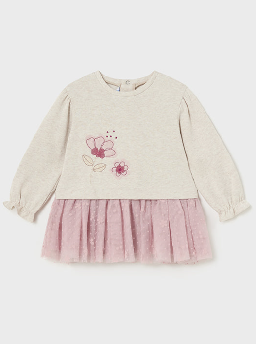 Baby Girl Flower Fleece Dress