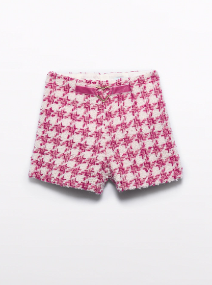 Girls Houndstooth Shorts