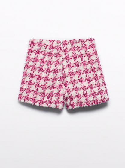 Girls Houndstooth Shorts