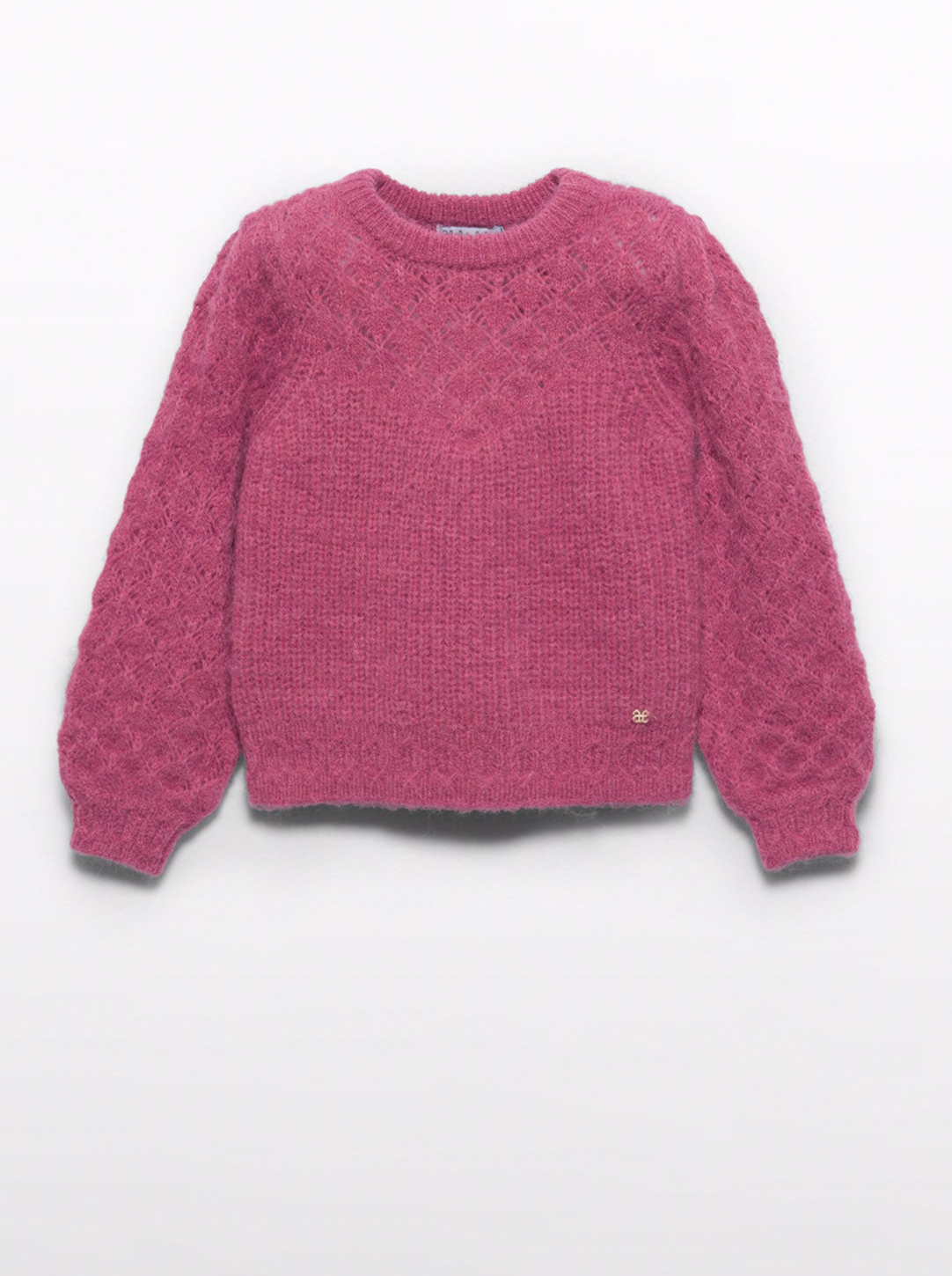 Girls Fluffy Knit Sweater