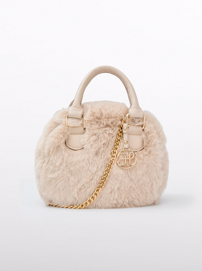 Girls Faux Fur Handbag