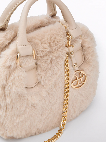 Girls Faux Fur Handbag