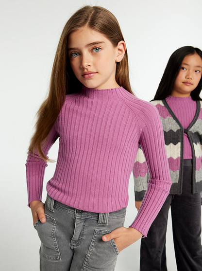 Teen Girl Knit Mockneck Sweater