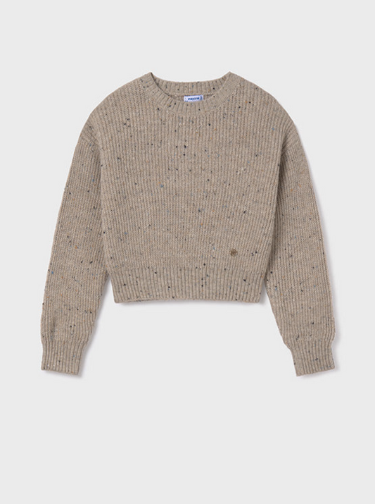 Teen Girl Speckled Sweater