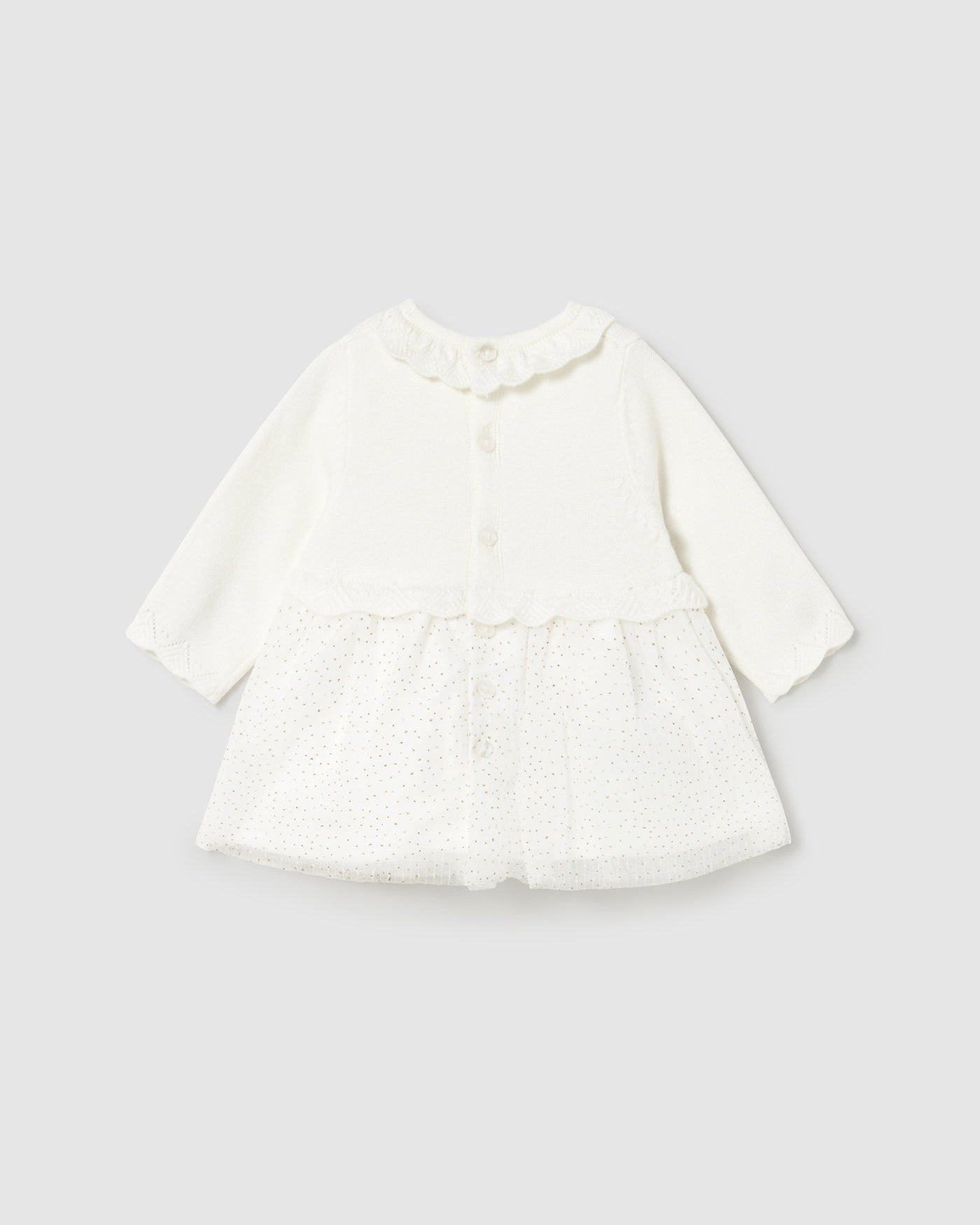 Mayoral Baby Girl Tricot Tulle Dress_ 2815