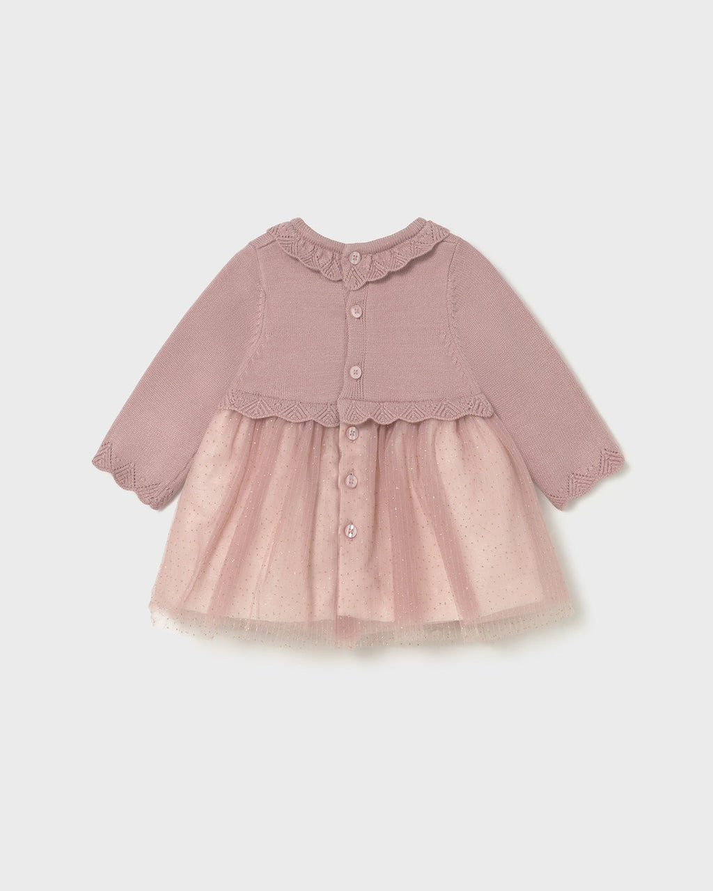 Mayoral Baby Girl Tricot Tulle Dress_ 2815