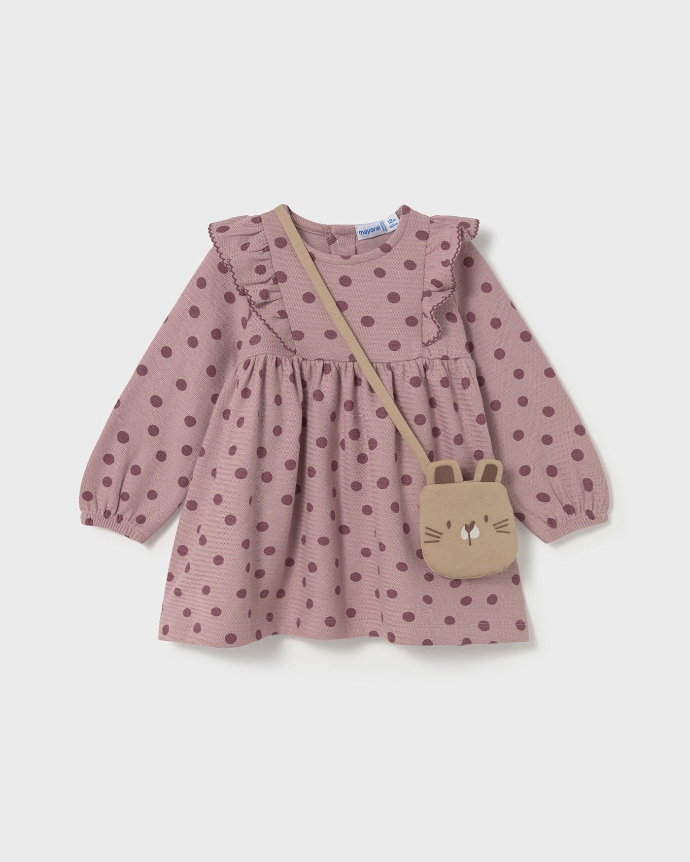 Mayoral Baby Girls Printed Dress With Bag_ 2920