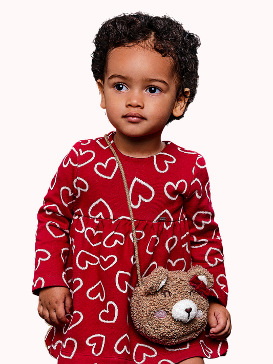 Mayoral Baby Red Heart Print Knit Dress _2988-59