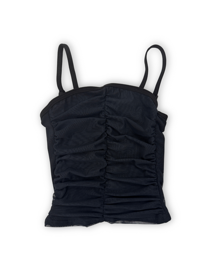 Cheryl Kids Black Rouched Tank