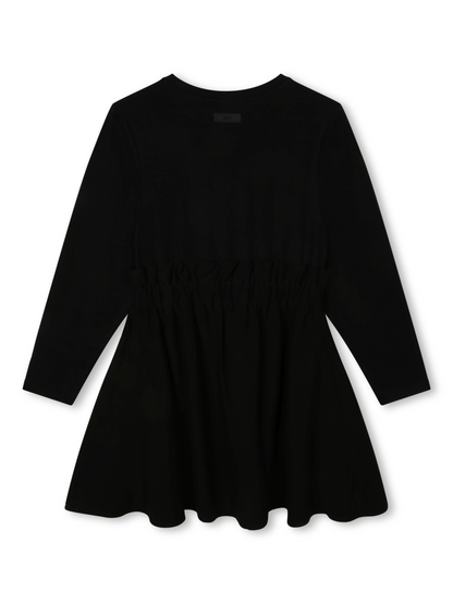 DKNY Junior Black Long Sleeves Jersey Dress _D32895-09B
