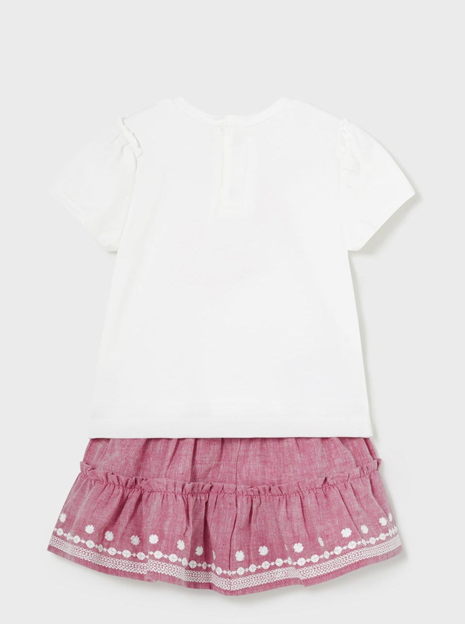 Mayoral Baby Embroidered linen skirt set_ 1933-85