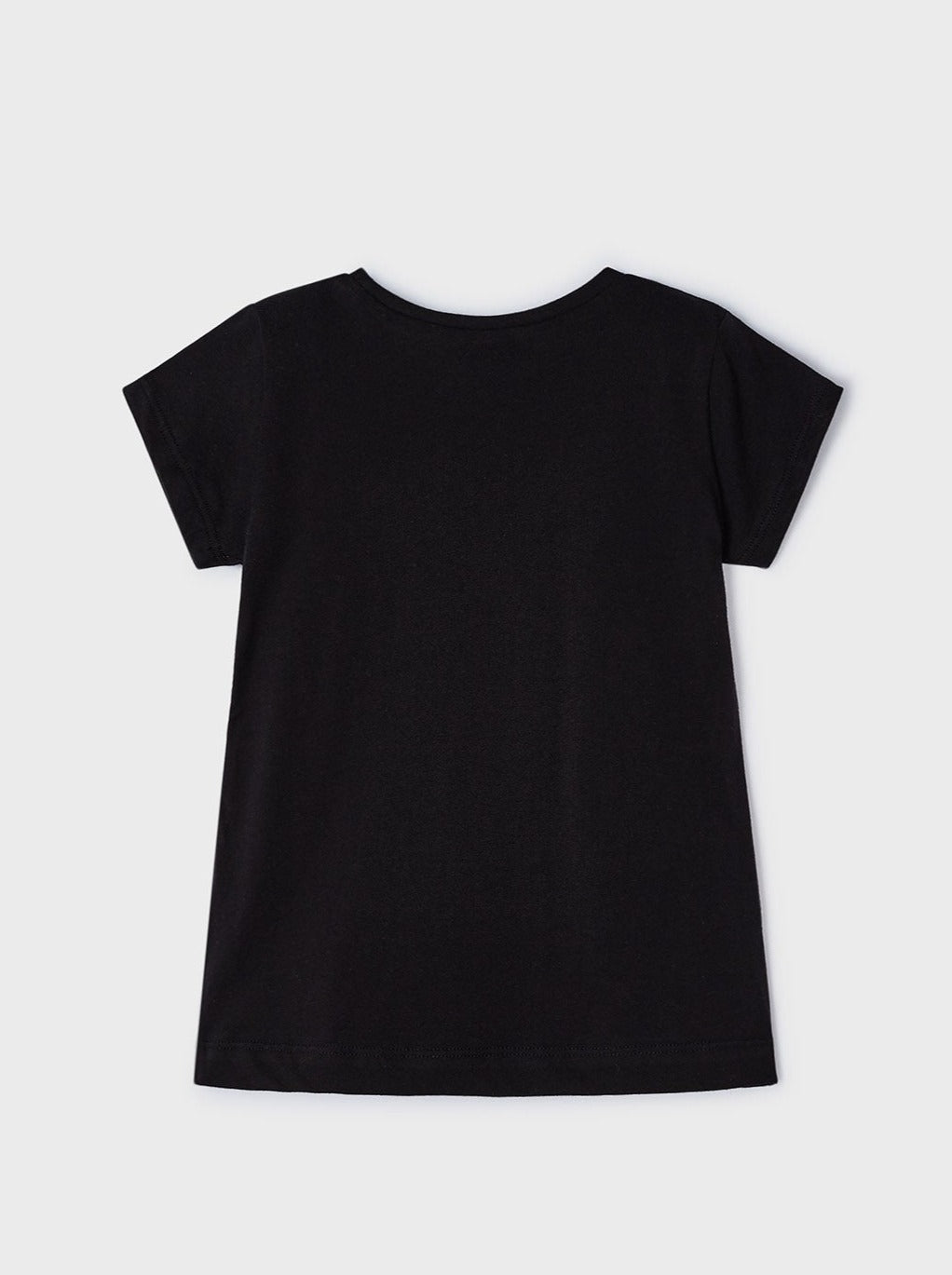 Mayoral Mini Black Short Sleeve T-shirt_ 3090-52