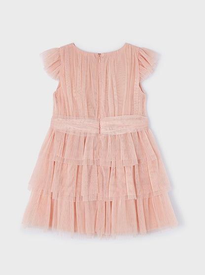 Mayoral Mini Pleated Tulle Dress