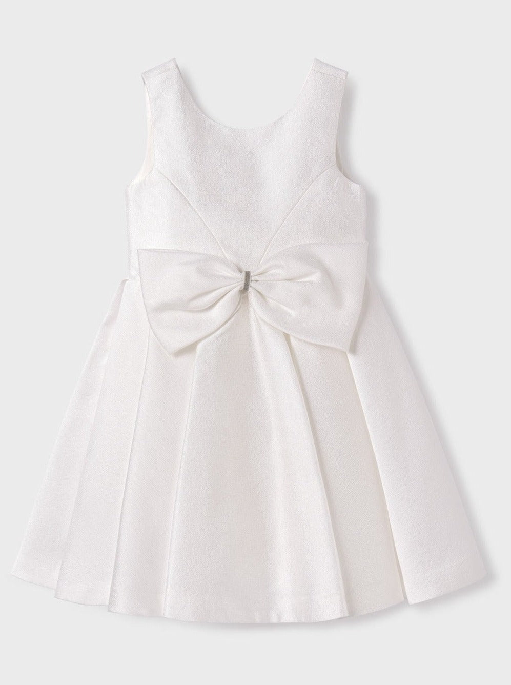 Abel & Lula White Satin Dress