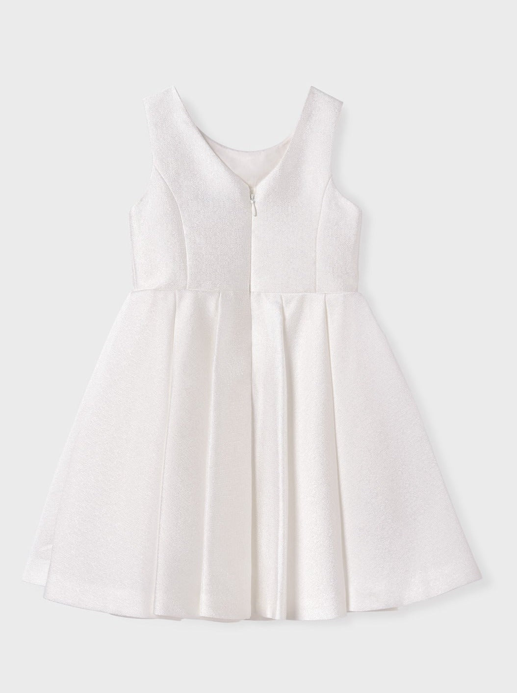 Abel & Lula White Satin Dress