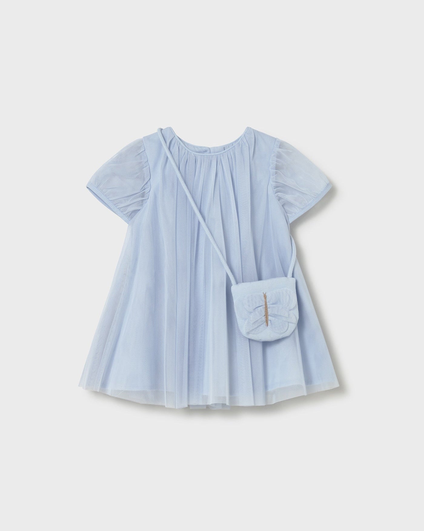 Mayoral Baby Girls Tulle Dress With Bag_ 1917