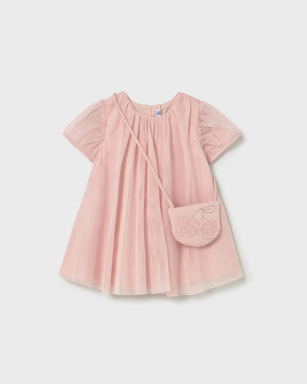 Mayoral Baby Girls Tulle Dress With Bag_ 1917