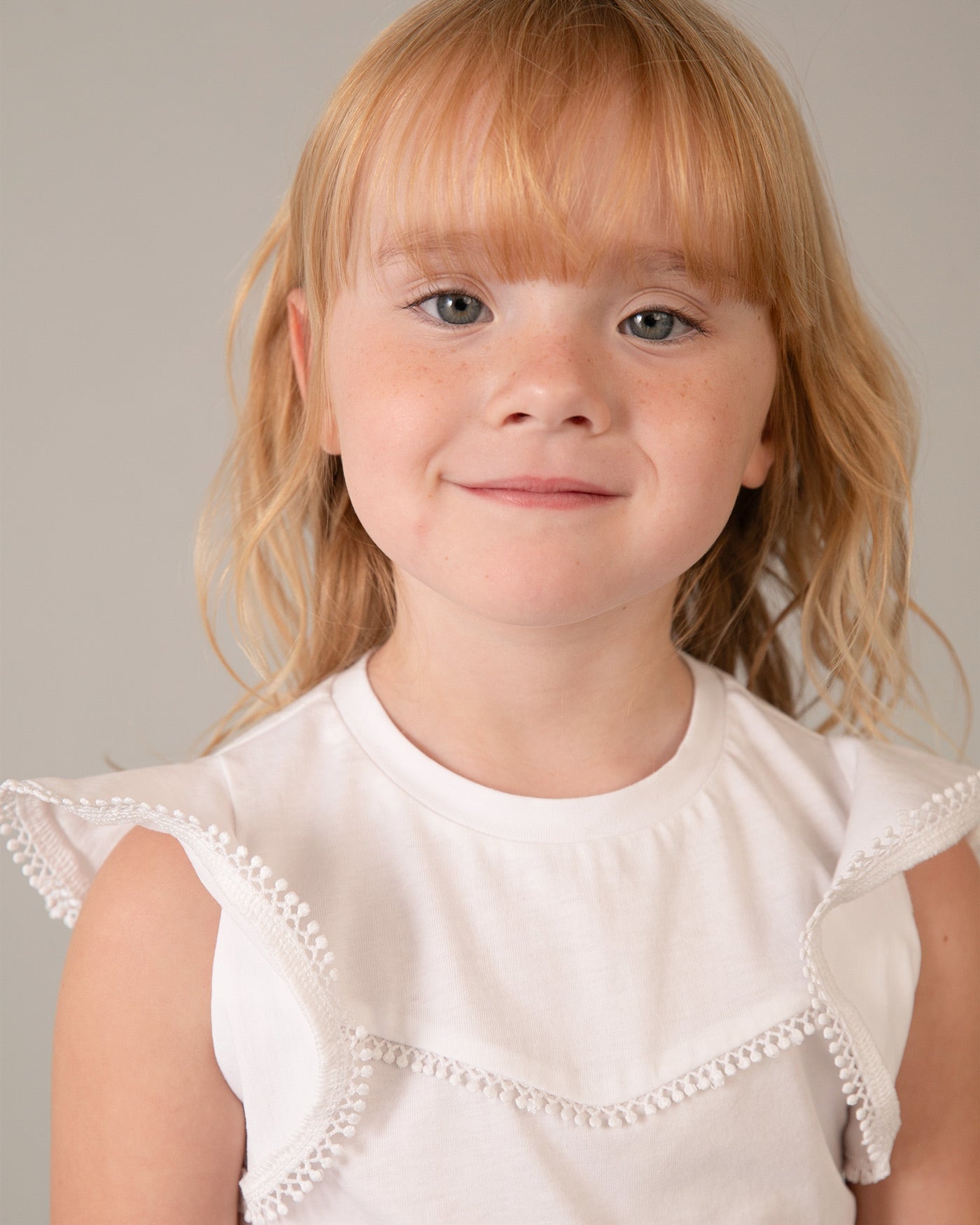 Mayoral Girls Short Sleeve T-Shirt With Lace Trim_ 3008