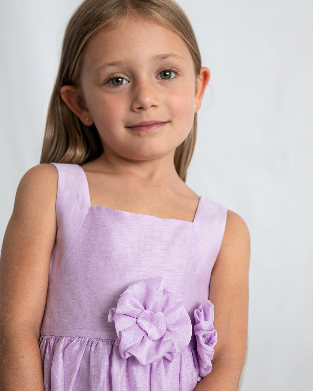 Mayoral Girls Linen Dress_ 3916