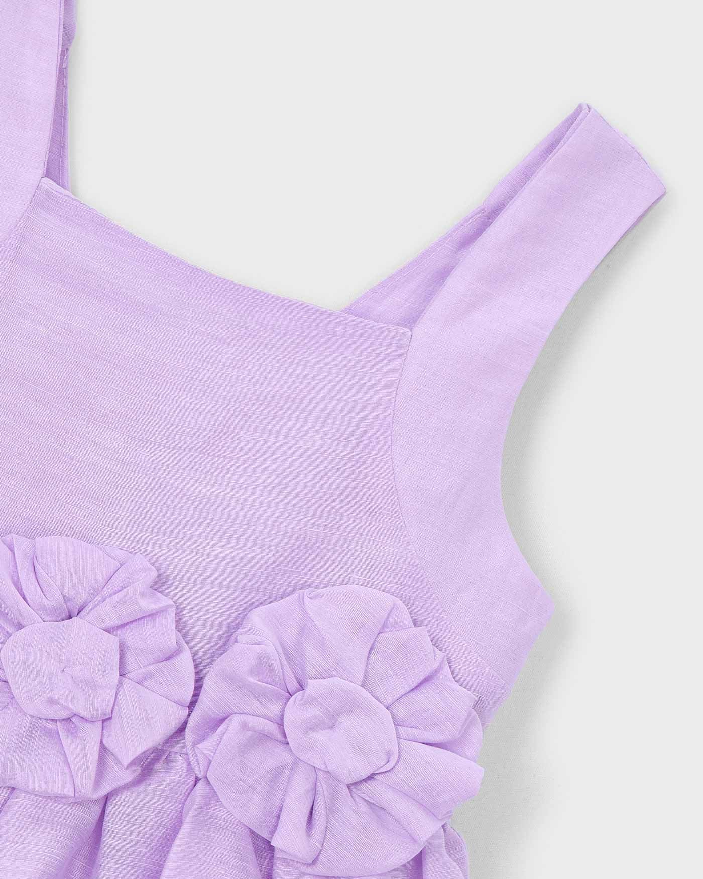 Mayoral Girls Linen Dress_ 3916