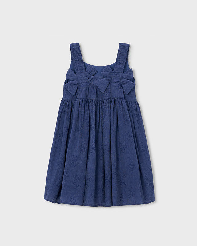 Mayoral Girls Flowers Jacquard Dress_ 3925