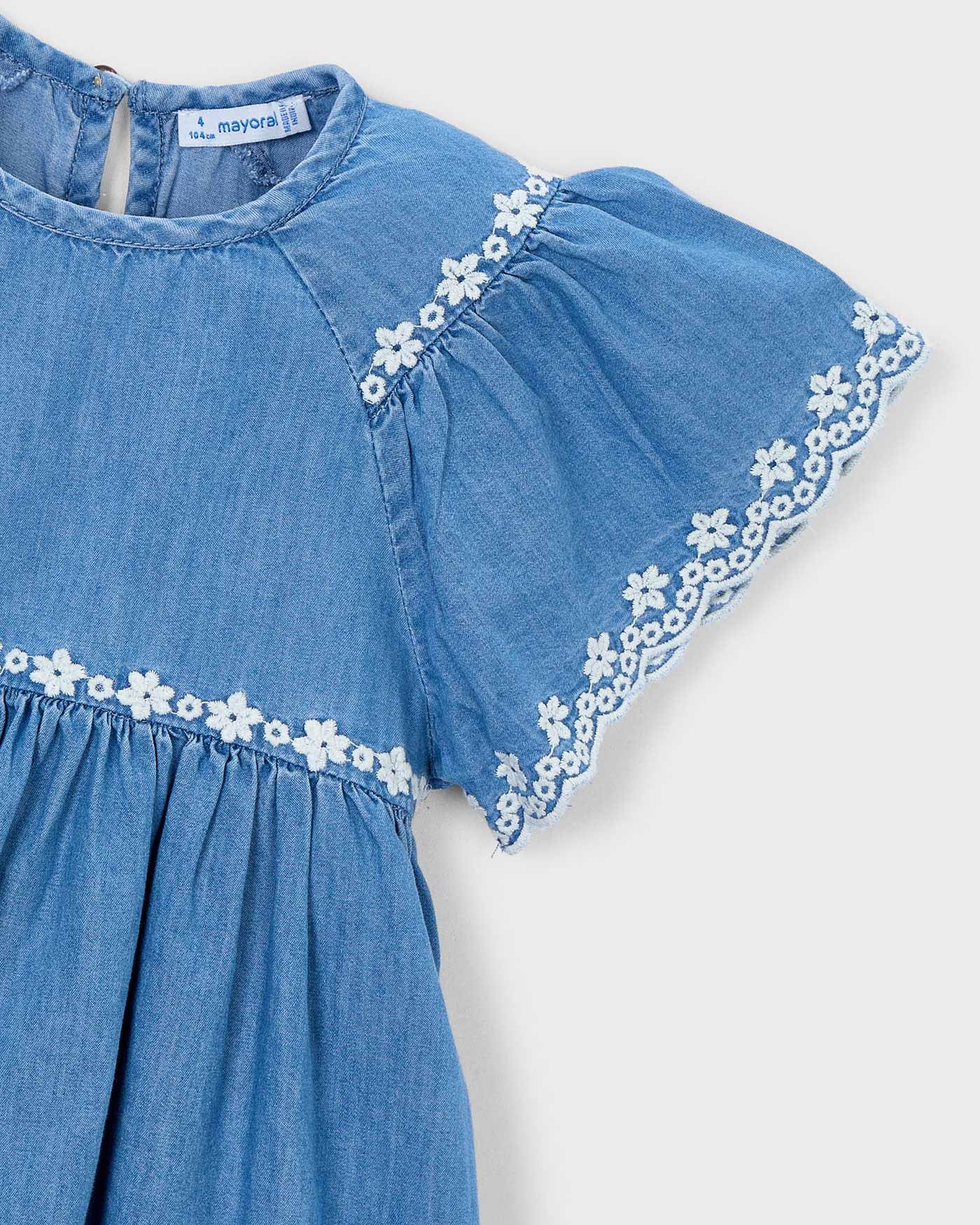 Mayoral Girls Embroidered Dress_ 3927