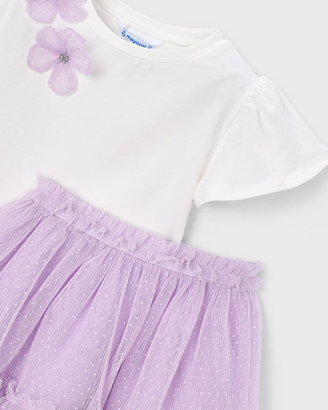 Mayoral Girls Tulle Skirt Set_ 3946