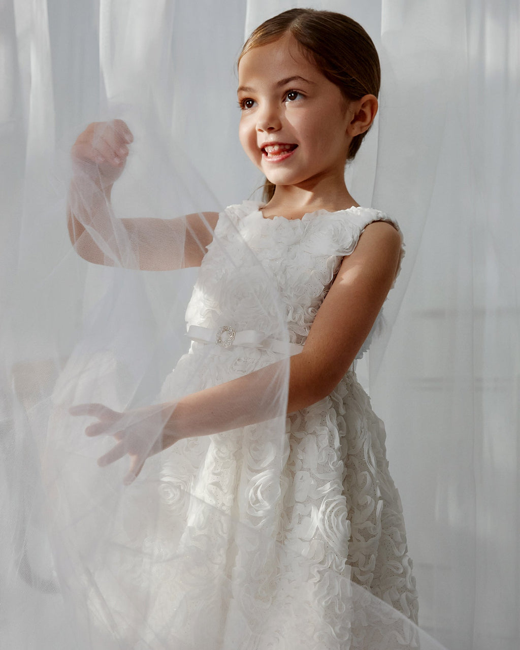 Abel & Lula Girls Puffed Dress_ 5050