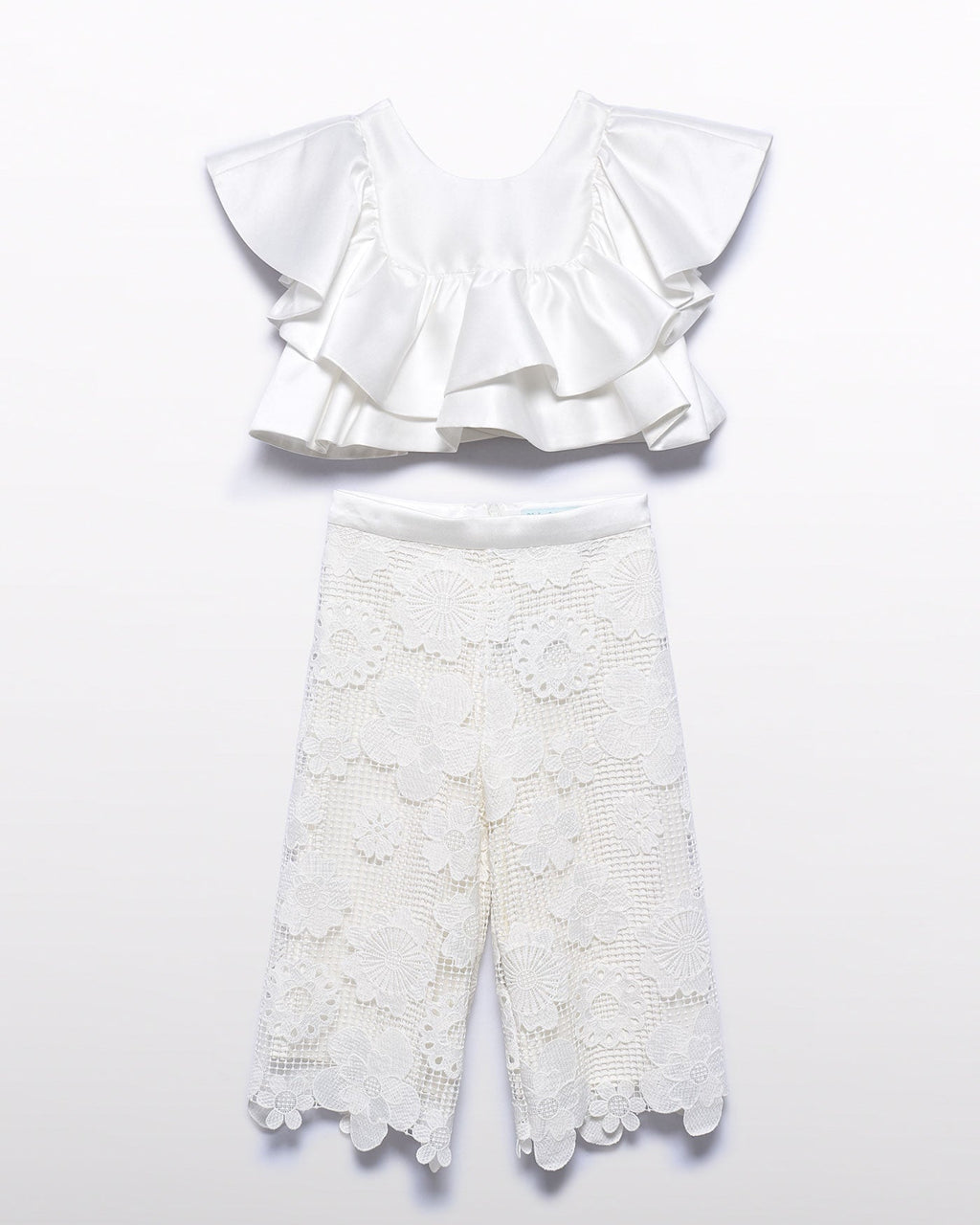 Abel & Lula Girls Lace Culotte Pants Set_ 5212