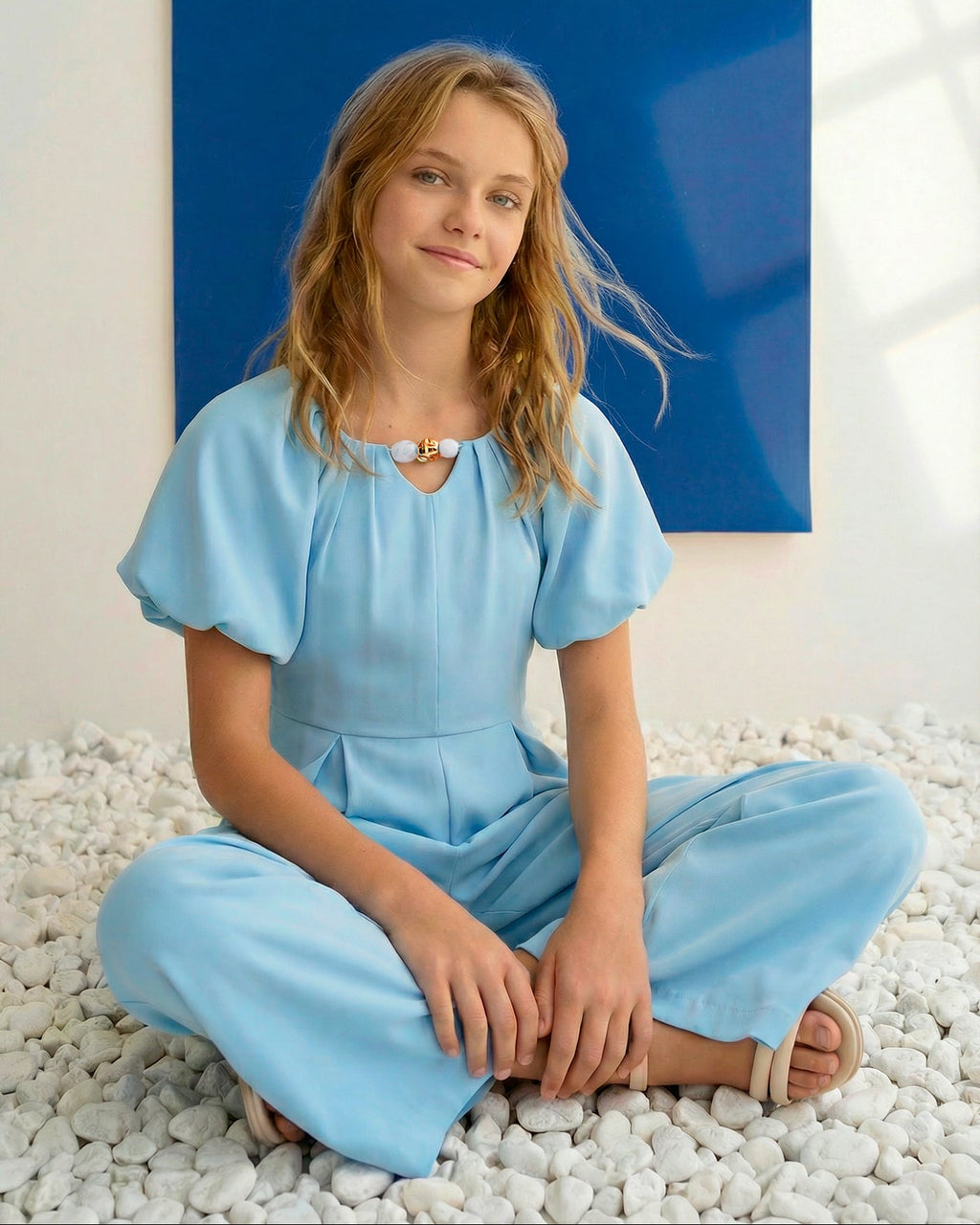 Abel & Lula Girls Crepe Jumpsuit_ 5275