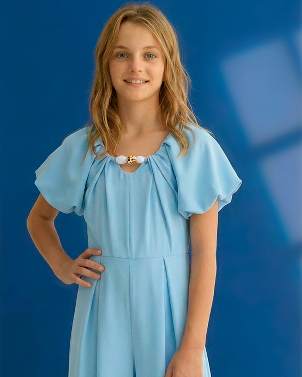 Abel & Lula Girls Crepe Jumpsuit_ 5275